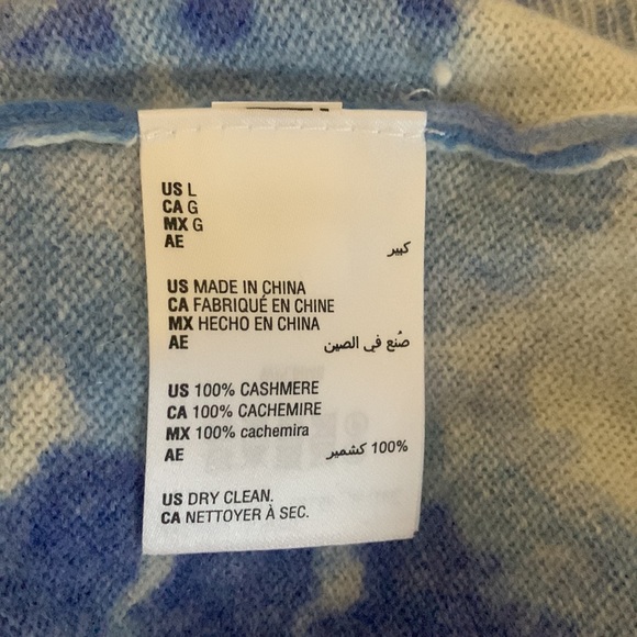 Charter Club Tie Dye Cashmere Sweater New Size L - Picture 3 of 4